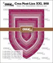 Crea-Nest-Lies XXL dies no. 202, Banner D / Church Arch with stitchline