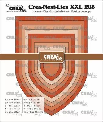 Crea-Nest-Lies XXL dies no. 203, Banner D / Church Arch smooth