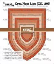 Crea-Nest-Lies XXL dies no. 203, Banner D / Church Arch smooth
