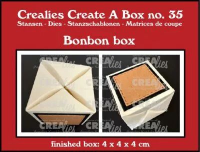 CrealiesCreate A Box stans no. 35, Box for 1 chocolate