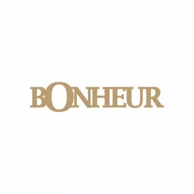 DECO MOT MDF 3 MM BONHEUR