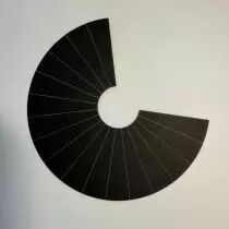 DECOUPES PAPIER NOIR \ ROUE WATERFALL\ 