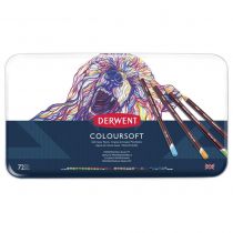 DERWENT - coloursoft - boîte métal 72 crayons