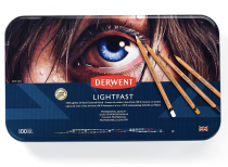 DERWENT - LIGHFAST - boite métal 100 crayons de couleurs100 