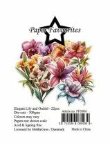 Die-Cuts A7 Elegant Lily and Orchid (22pcs)