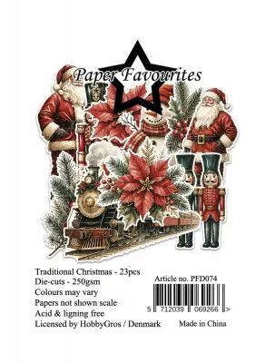 Die-Cuts A7 Traditional Christmas (23pcs)