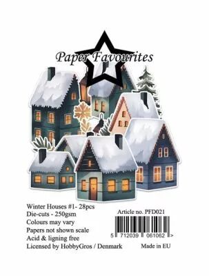 Die-Cuts A7 Winter Houses #1 (28pcs)
