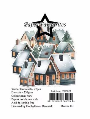 Die-Cuts A7 Winter Houses #2 (27pcs) 