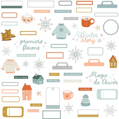 Die-cuts Etoile des neiges - HA PI Little Fox