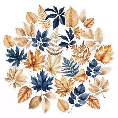 Die cuts imprim�s Feuilles GINKGO