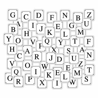 Die-cuts imprim�s Petites lettres MURMURES