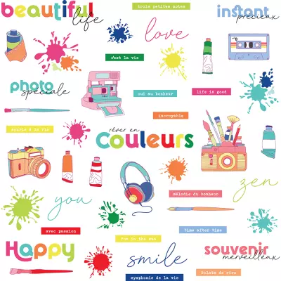 Die-cuts motifs Colorful life - HA PI Little Fox