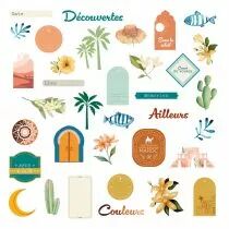 Die cuts papier Terre & Jasmin