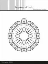 Die doily on a tag
