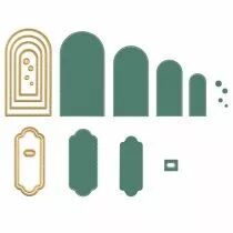 Die étiquettes arrondies