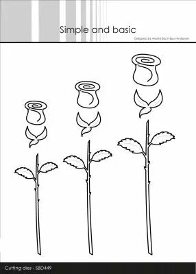 Dies Set of 3 Roses