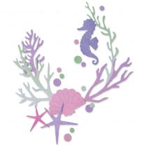 Dies Sizzix Thinlits By Olivia Rose 9/Pkg Coral Wreath