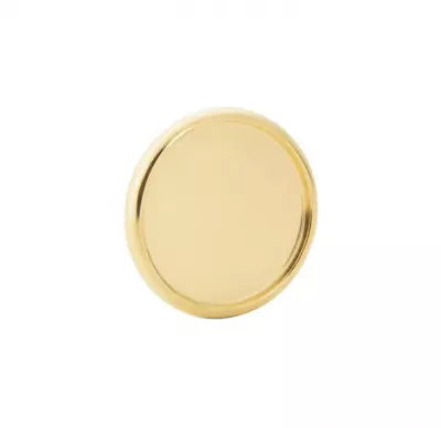 Disque de reliure en plastique 3,5 cm or avec coeur