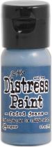 DISTRESS PAINT FADED JEANS - BLUE