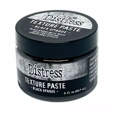 DISTRESS TEXTURE PASTE - BLACK OPAQUE