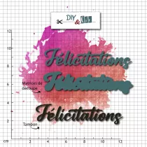 Duo die-tampon clear : Felicitations