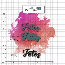 Duo die-tampon clear : Fetes - DIY and Cie