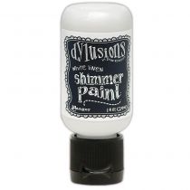 Dylusions Shimmer Paint 1oz white linen