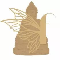 Embellissement bois - bouddha