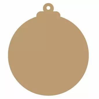 EMBELLISSEMENT BOIS BOULE DE NOEL 10 CM