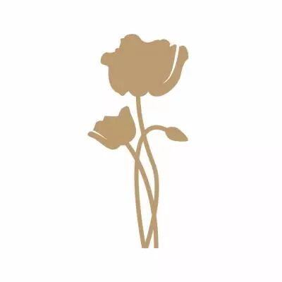 EMBELLISSEMENT BOIS COQUELICOT EVIDE