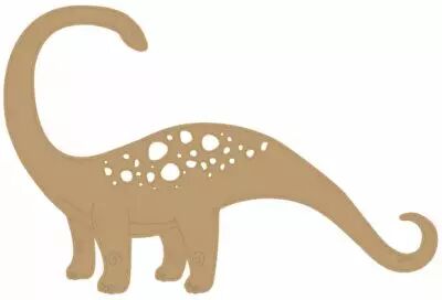 EMBELLISSEMENT BOIS DINOSAURE DIPLODOCUS