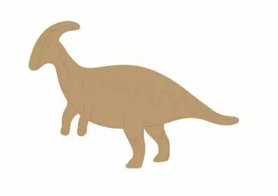EMBELLISSEMENT BOIS DINOSAURE PARASAUROLOPHUS