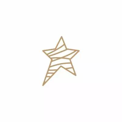 EMBELLISSEMENT BOIS ETOILE GRIFFONNEE