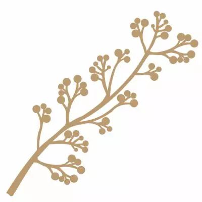 EMBELLISSEMENT BOIS FEUILLAGE A BOULES
