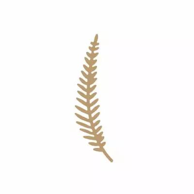 EMBELLISSEMENT BOIS FEUILLE ALLONGEE