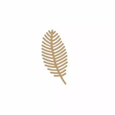 EMBELLISSEMENT BOIS FEUILLE DE SAPIN
