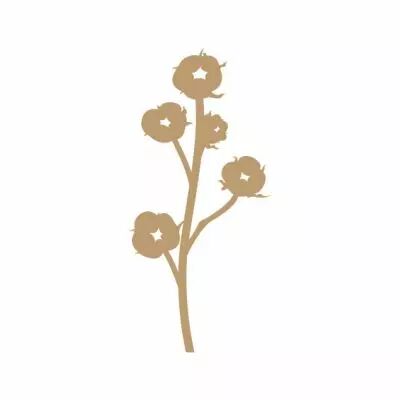 EMBELLISSEMENT BOIS FLEUR DE COTON