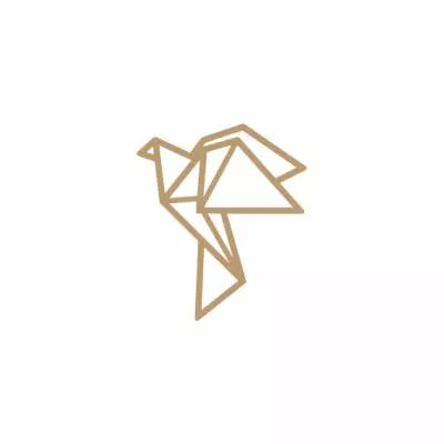 EMBELLISSEMENT BOIS OISEAU ORIGAMI 2