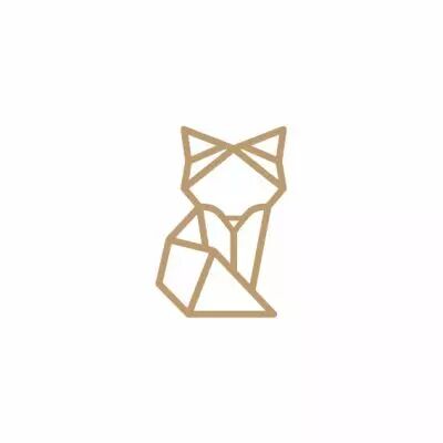 EMBELLISSEMENT BOIS RENARD ORIGAMI 