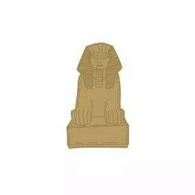 Embellissement bois statue pharaon