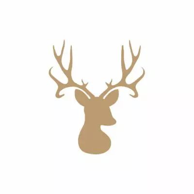 EMBELLISSEMENT BOIS TETE DE RENNE