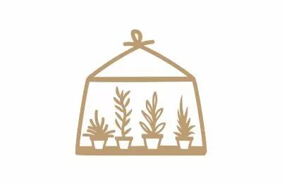 EMBELLISSEMENT EN BOIS - ETAGERE AVEC PLANTES