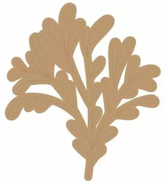EMBELLISSEMENT EN BOIS - FEUILLAGE