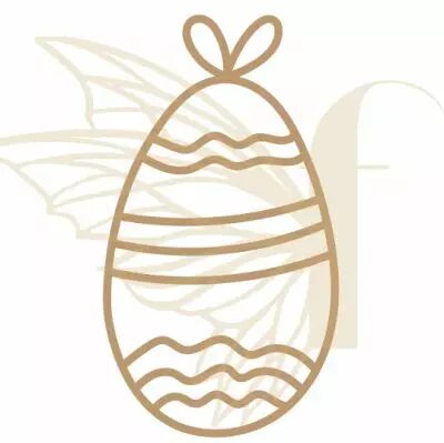 EMBELLISSEMENT EN BOIS - OEUF A BULLES