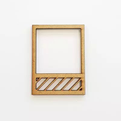 EMBELLISSEMENT EN BOIS - POLAROID AVEC RAYURES