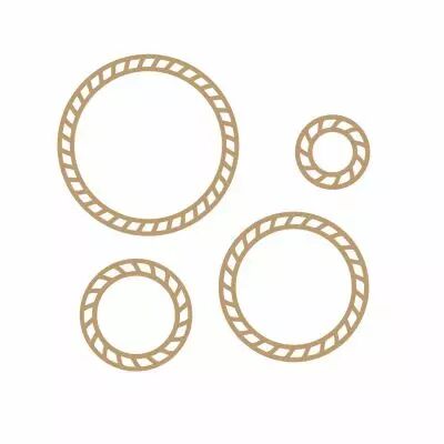 EMBELLISSEMENT EN BOIS FACON CORDE - CORDAGES RONDS