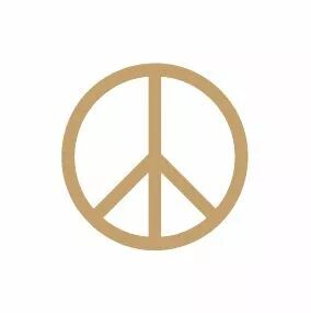 EMBELLISSEMENT EN BOIS PEACE AND LOVE