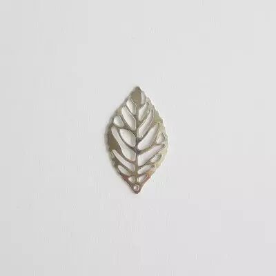 EMBELLISSEMENT METAL FEUILLE - ARGENT