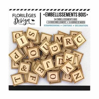 Embellissements bois alphabet 