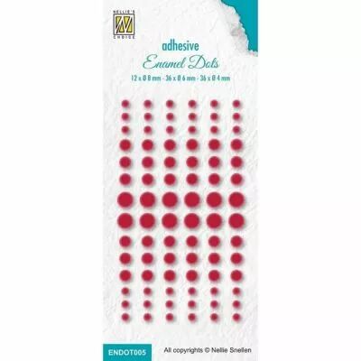 Enamel Dots 206c Red